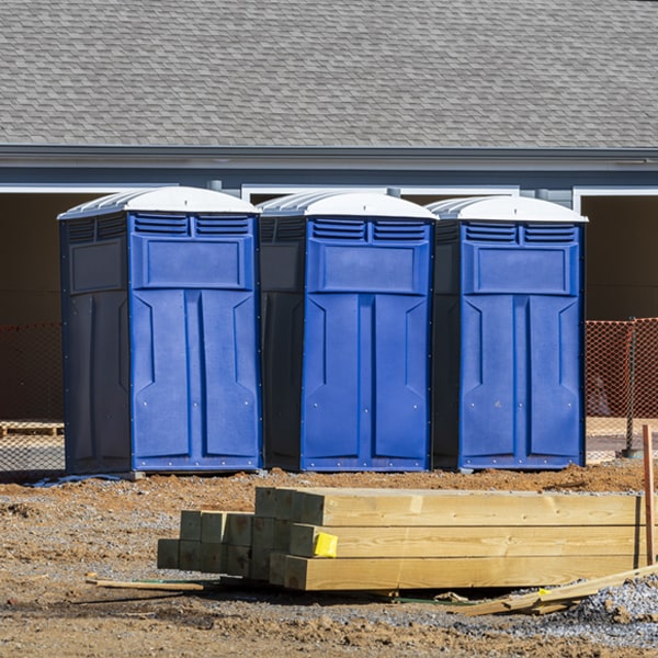 what is the maximum capacity for a single portable toilet in Blaine WA